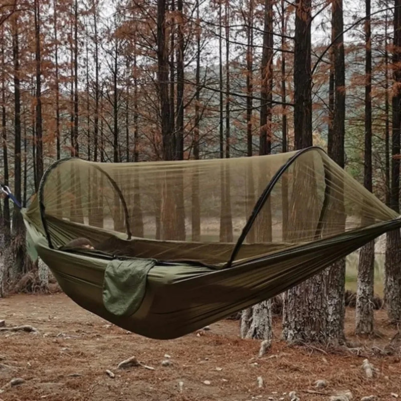 Lightweight Camping Hammock with Mosquito Net - Parachute Nylon