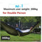 Lightweight Camping Hammock with Mosquito Net - Parachute Nylon